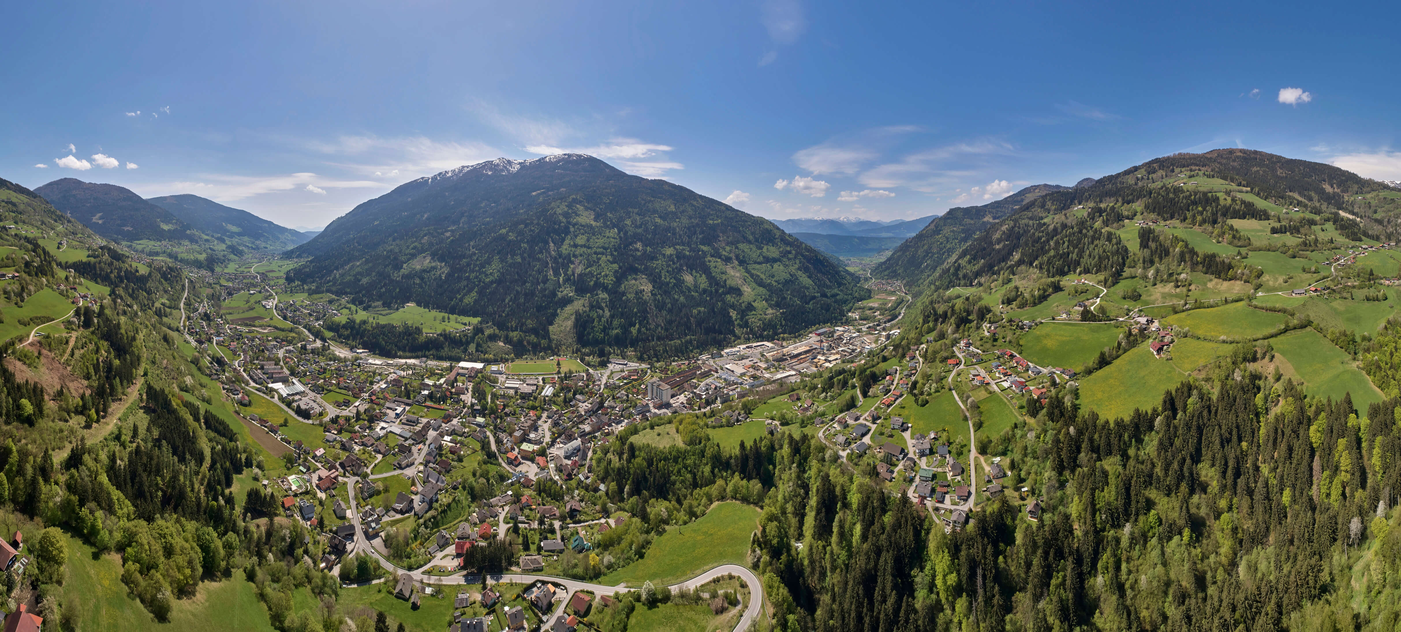 Panoramablick auf Radenthein
